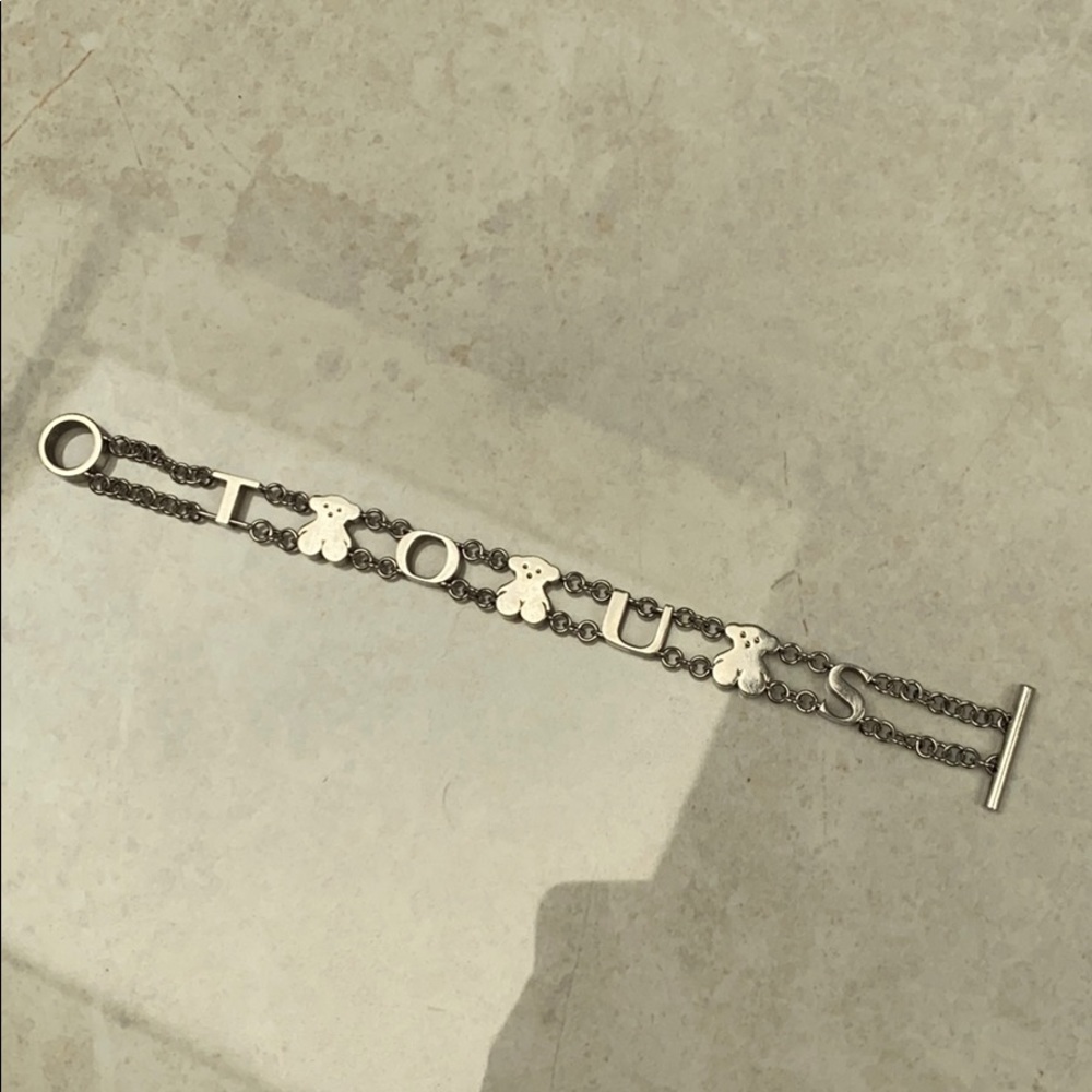Rare Tous silver toggle bracelet